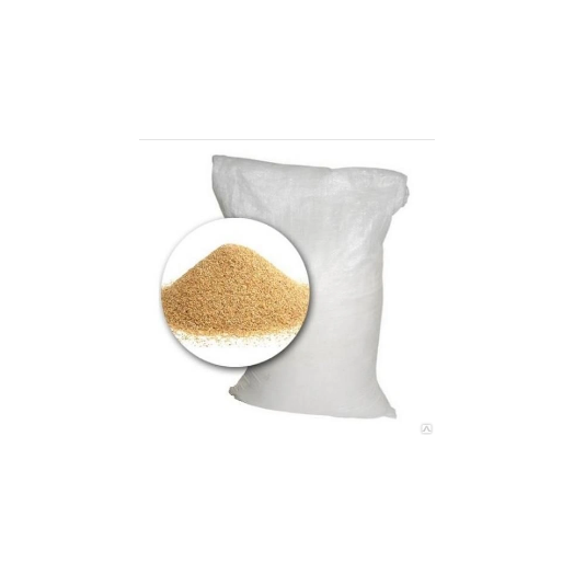 Кварцевый песок фр. 0,8 - 1,2 мм в мешках по 25 кг (ВР).